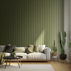 Simple large vertical strip olive gradient, front wallpaper background pattern, with copy space and space for text or design photo