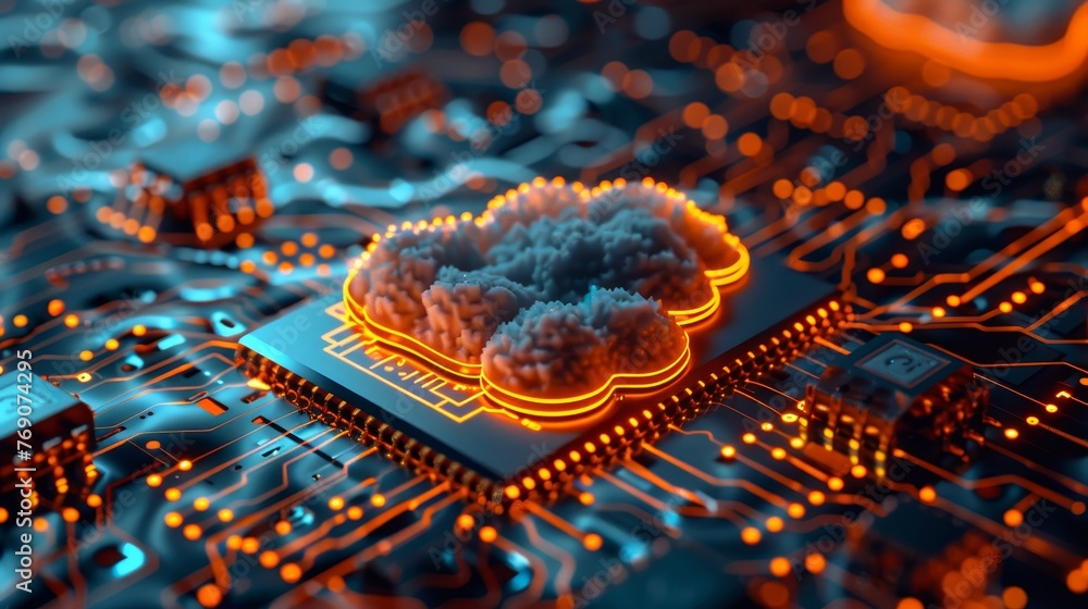 Poster explore the fusion of technology and innovation in hybrid cloud computing
