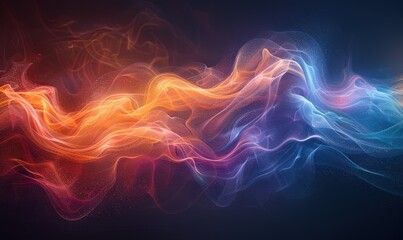 Abstract smoke on dark background for design projects