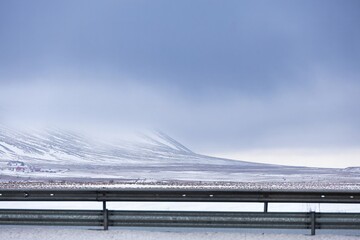winterly landscape on Iceland