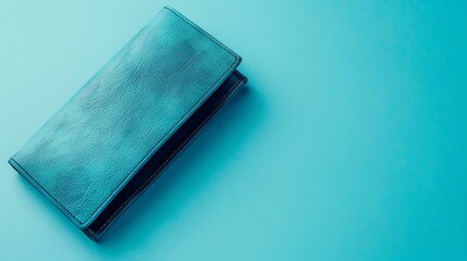 Crafted from genuine leather, this turquoise wallet is the perfect accessory for any man.