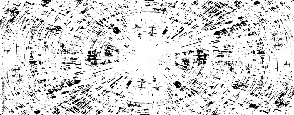 Poster circular starburst explosion texture. distressed uneven grunge background. abstract vector illustrat