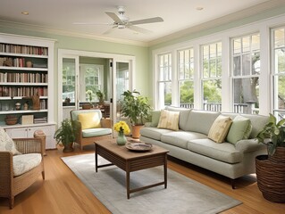 During renovation, the home living room is a scene of transformation. Dust covers furniture, and tools lay scattered as workers busy themselves with upgrades. After repair, the room blossoms anew. 