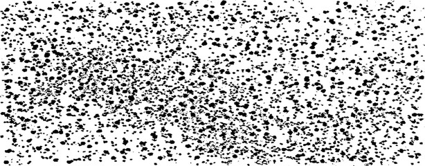 Snow, stars, twinkling lights, rain drops on black background. Abstract vector noise. Small particles of debris and dust. Distressed uneven grunge texture overlay.