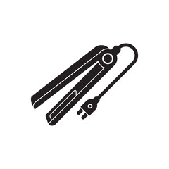 Hair straightener symbol icon, vector illustration design