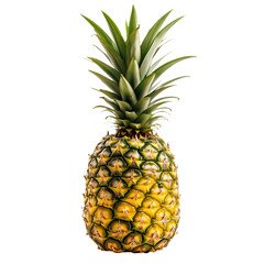 Fototapeta premium Pineapple isolated on white transparent background.