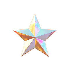 Obraz premium Star icon isolated on white transparent background.