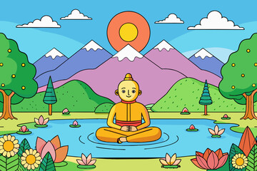  "Find your inner peace amidst the beauty of nature with our backgrounds."