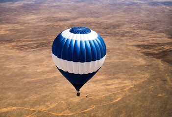 Balloon ride in sky over landscape - 769086034
