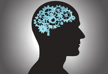 Functioning human body and brain. Thinking. - 769086253