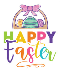 Happy Easter SVG Bunny Ears Cut File for Cricut, Instant Download, Bunny Rabbit Feet, Easter Bunny SVG, Easter Shirt Design, Easter Baby Svg