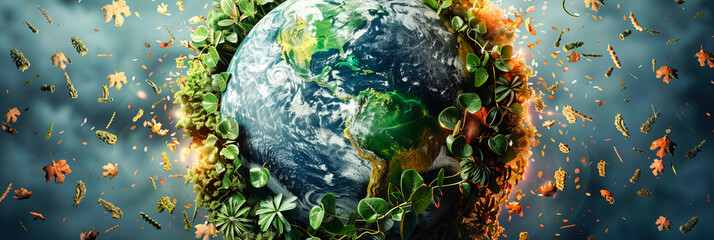 Planet Earth Cradled in Human Hands, a Symbolic Gesture of Care and Protection for Our Global Environment