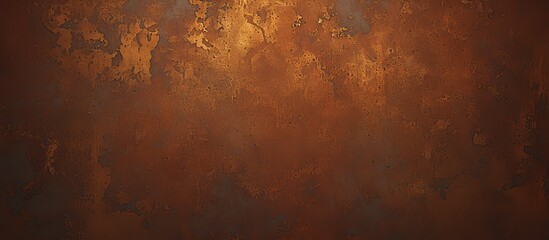 A flat surface of rusted metal, with visible textures and the natural coloration of steel, providing an industrial background - obrazy, fototapety, plakaty