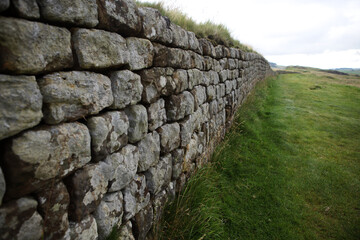 Along the Hadrian's wall between Twice Brewed and Chollerford - Northumberland - England - UK