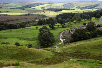 Along the Hadrian's wall between Gilsland and Twice Brewed - Northumberland - England - UK © Collpicto
