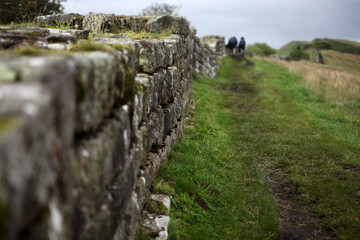 Along the Hadrian's wall between Gilsland and Twice Brewed - Northumberland - England - UK