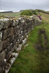 Along the Hadrian's wall between Gilsland and Twice Brewed - Northumberland - England - UK © Collpicto
