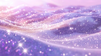 Obraz premium Purple Sand Dunes Background with Glitters