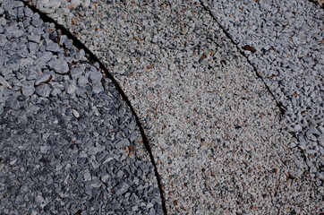 sample of stone gravel or pebbles of different  size