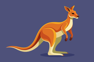Vector design of a Kangaroo - obrazy, fototapety, plakaty