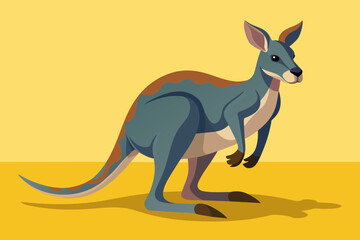 Vector design of a Kangaroo