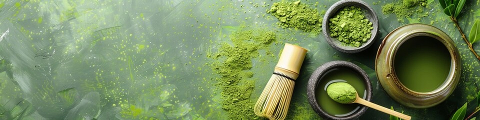 Fototapeta premium matcha tea.