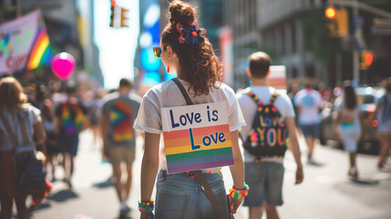 Group of People Advocating for LGBTQ Rights Marching