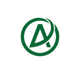 A letter logo design vector template