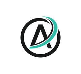 A letter logo design vector template