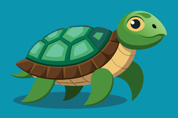 Vector design of a turtle