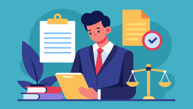 A contract being reviewed by a lawyer to ensure it complies with relevant laws and regulations.