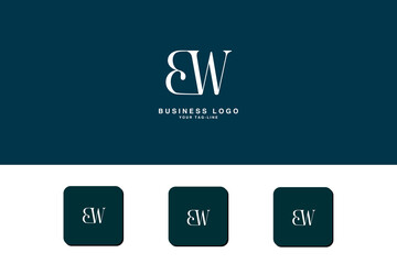 BW, WB, B, W, Abstract Letters Logo monogram