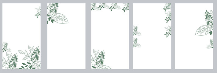 Obraz premium Cool abstract and floral design. Seamless pattern and mask used, easy to re-size. For notebooks, planners, brochures, books, catalogs etc. Vector illustration.