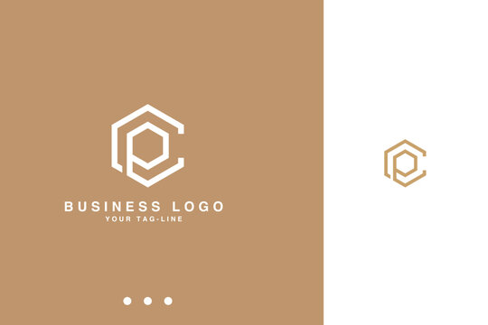 CP, PC, C, P, Abstract Letters Logo Monogram