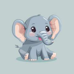 Elephant cute animal cartoon icon image cartoon 