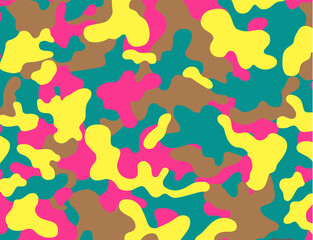Arte abstrata Camuflagem colorida © Cristian