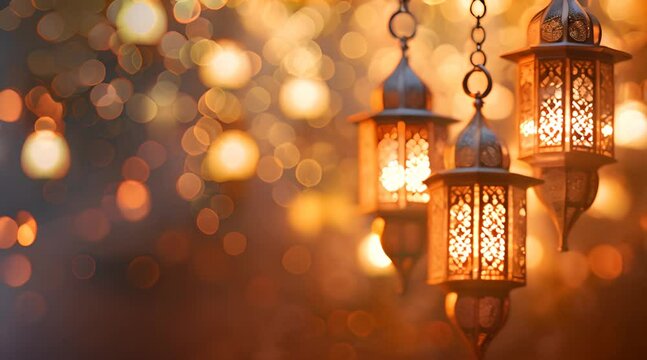 ramadan, eid al fitr lantern background