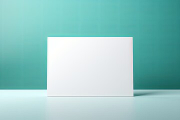 a blank mock up mint card dimension, mock up, on background, shot in studio