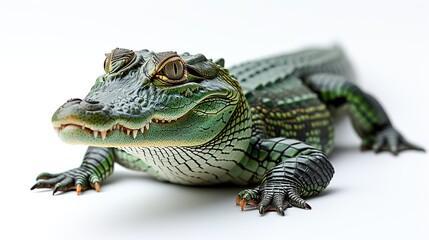 Obraz premium Crocodile isolated on a white background