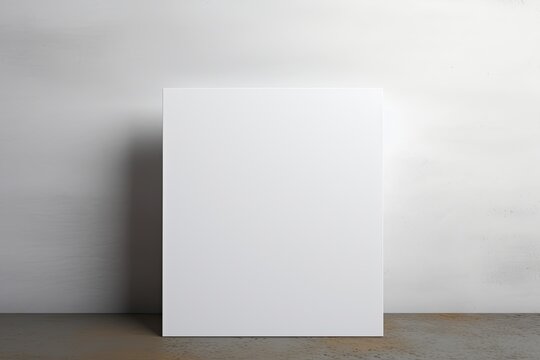 a blank mock up white card dimension, mock up, on background, shot in studio