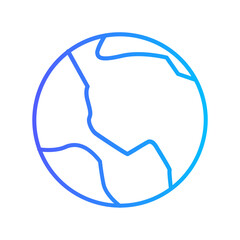 Earth Globe Vector Icon