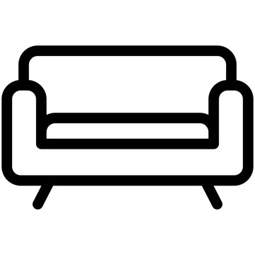Minimal and modern sofa icon