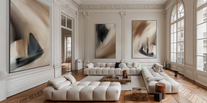 the interior is in the style of modern classics