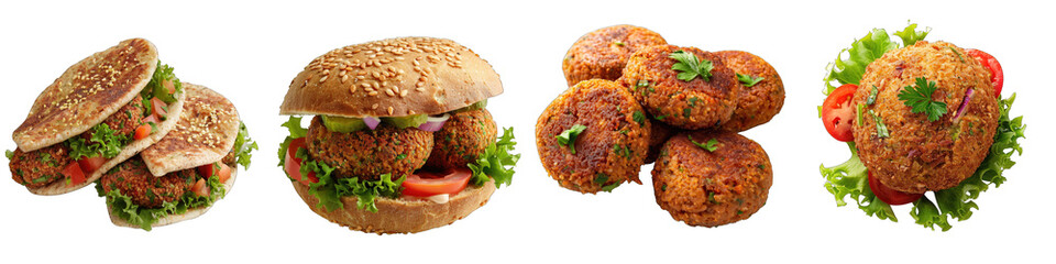 Falafel Hyperrealistic Highly Detailed Isolated On Transparent Background Png File