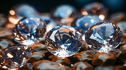 Diamond Clarity.  Glistening Gems