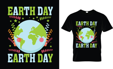 Earth Day typography t-shirt design 