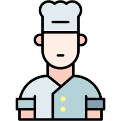 Chefs, cook, avatar, hat, kitchen Icon