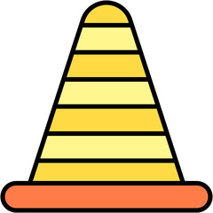 Cone, construction, road, safety, traffic Icon