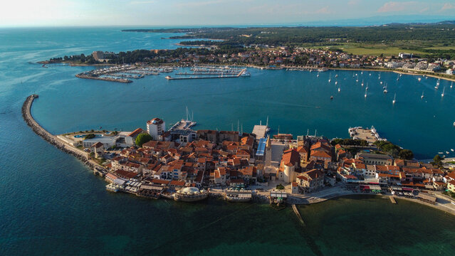 view of the city of umag croatia