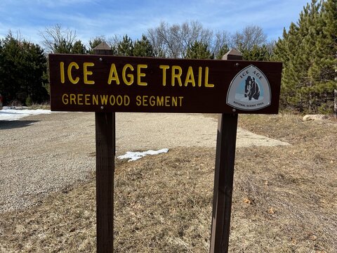 Ice Age Trail Greenwood Segment Sign